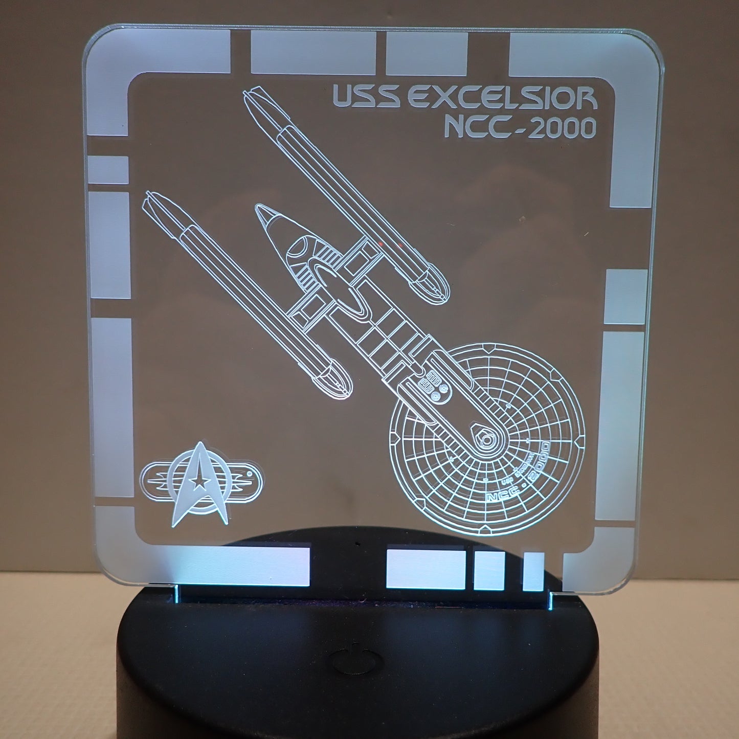USS Excelsior - Plaque LED