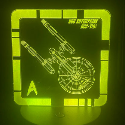 USS Enterprise (SNW)  - Plaque LED