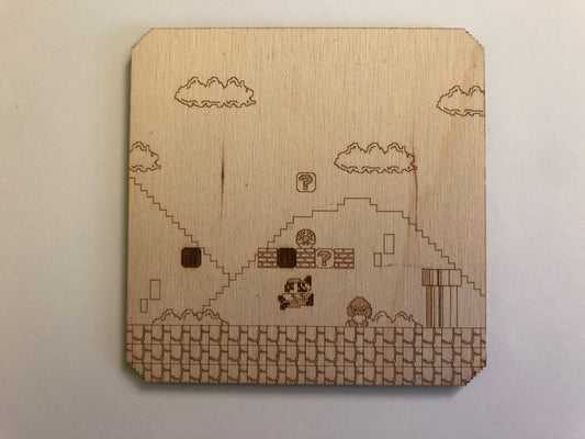 Super Mario World 3 Coaster - Wood