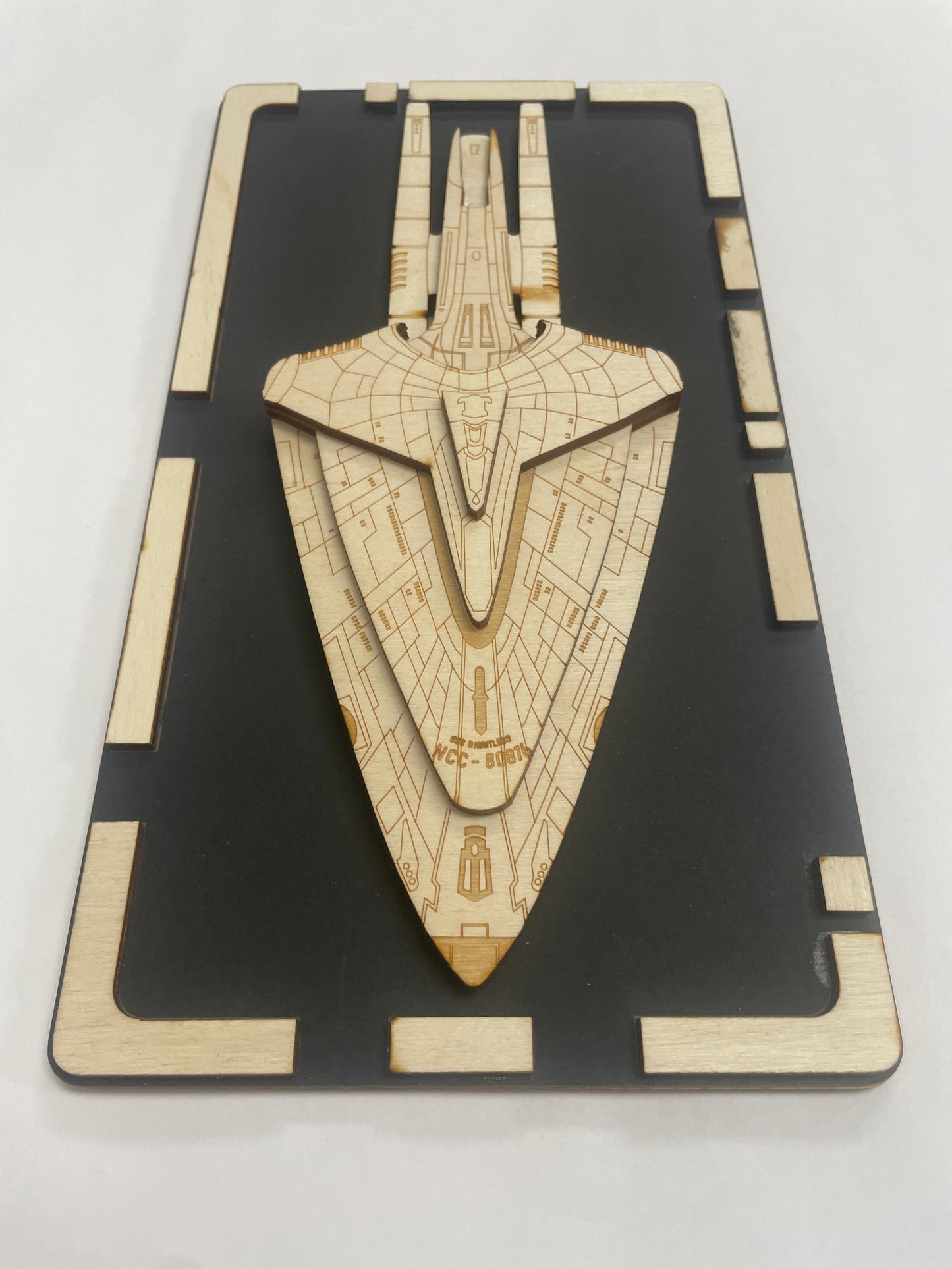 USS Dauntless (ST:Prodigy) - Wood Plaque