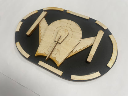 Romulan Bird of Prey (TOS) - Wood Plaque