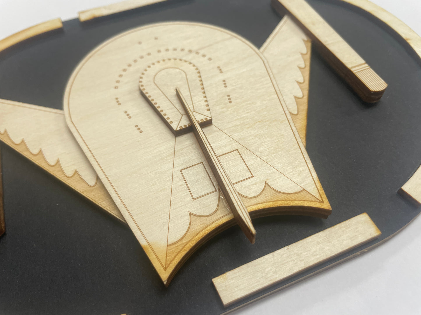 Romulan Bird of Prey (TOS) - Wood Plaque