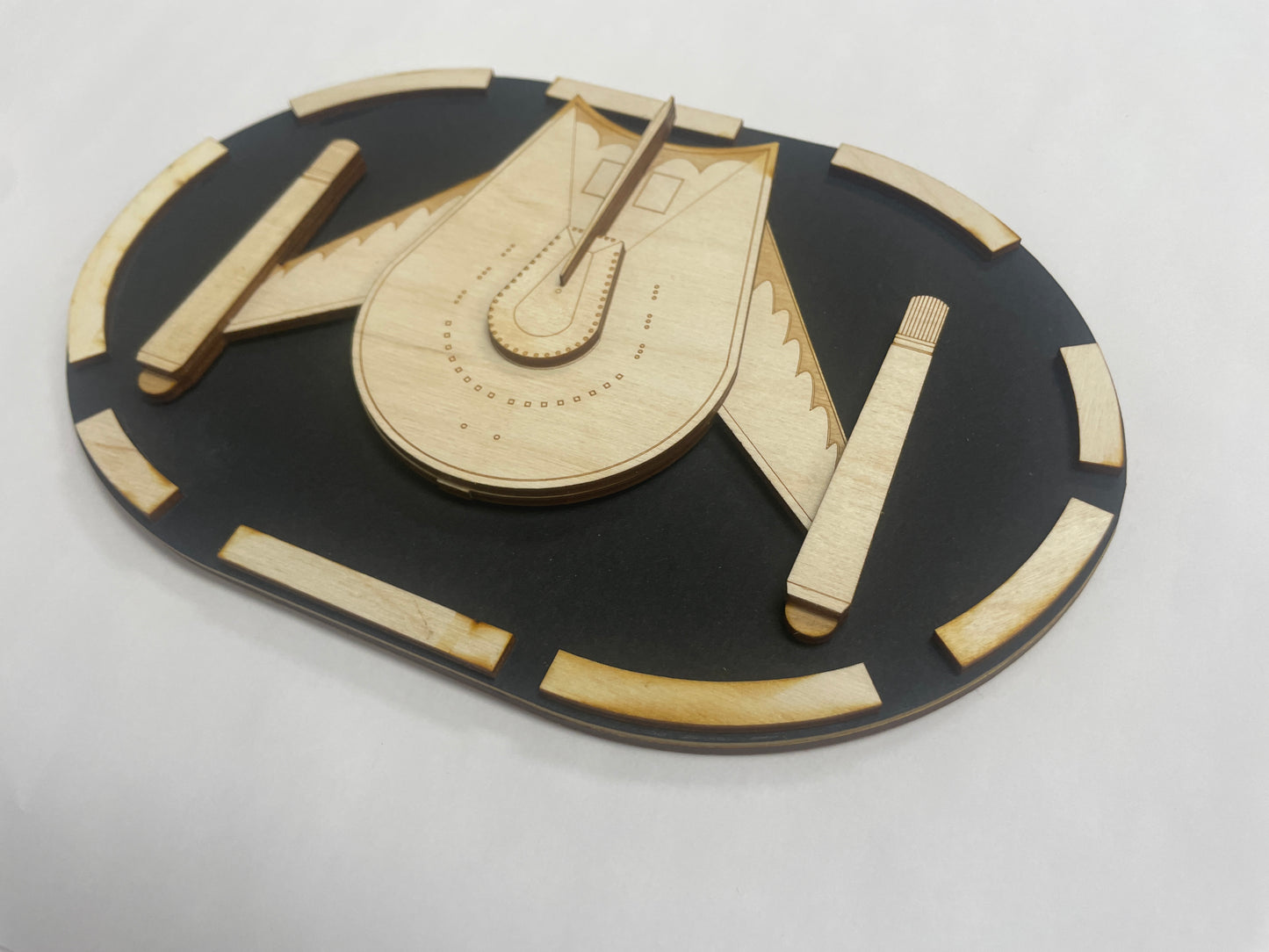 Romulan Bird of Prey (TOS) - Wood Plaque