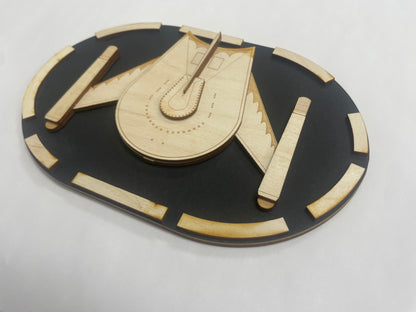 Romulan Bird of Prey (TOS) - Wood Plaque