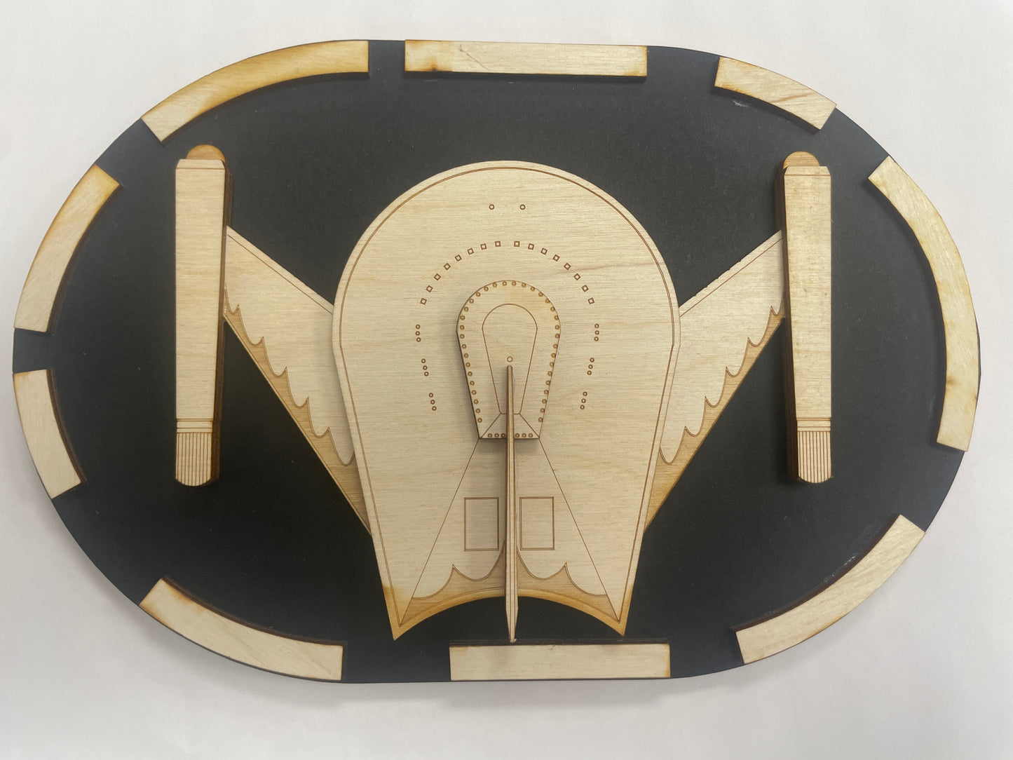 Romulan Bird of Prey (TOS) - Wood Plaque