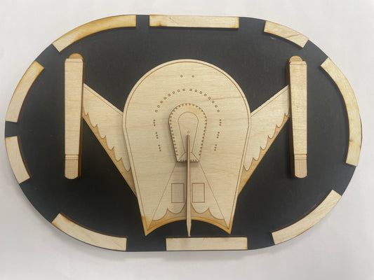 Romulan Bird of Prey (TOS) - Wood Plaque