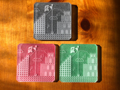 Mario World 1-1 Coaster - Acrylic