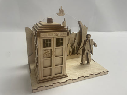 The Doctor Panorama - Gallifrey - Wood model
