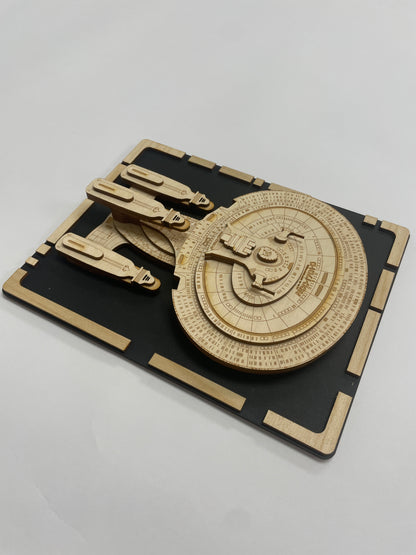 Galaxy Dreadnaught Class - Wood Plaque