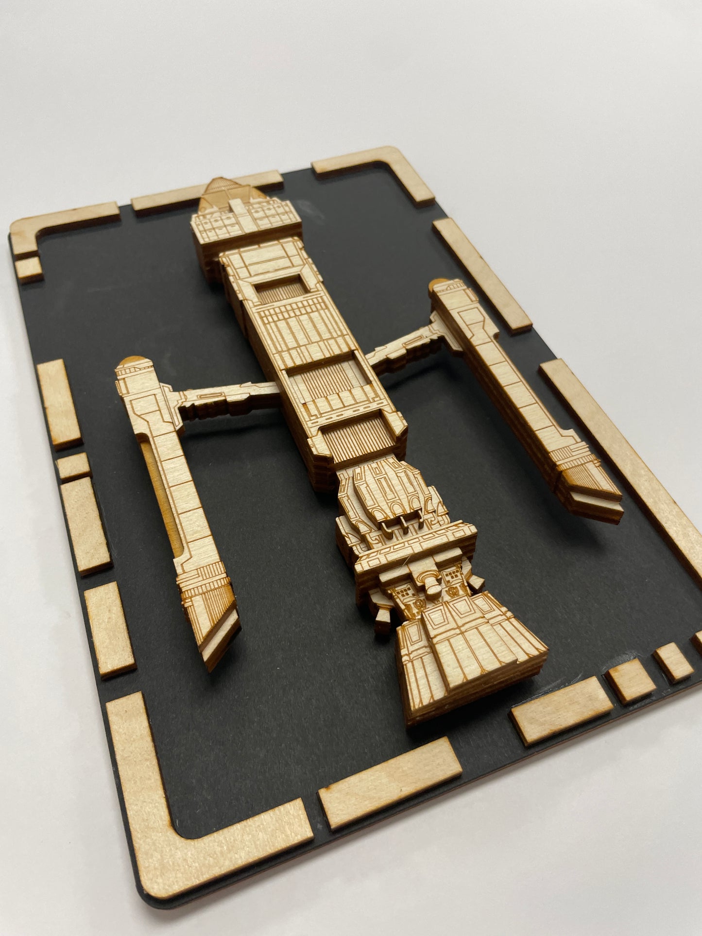 Phoenix Warp Ship  - Wood Plaque