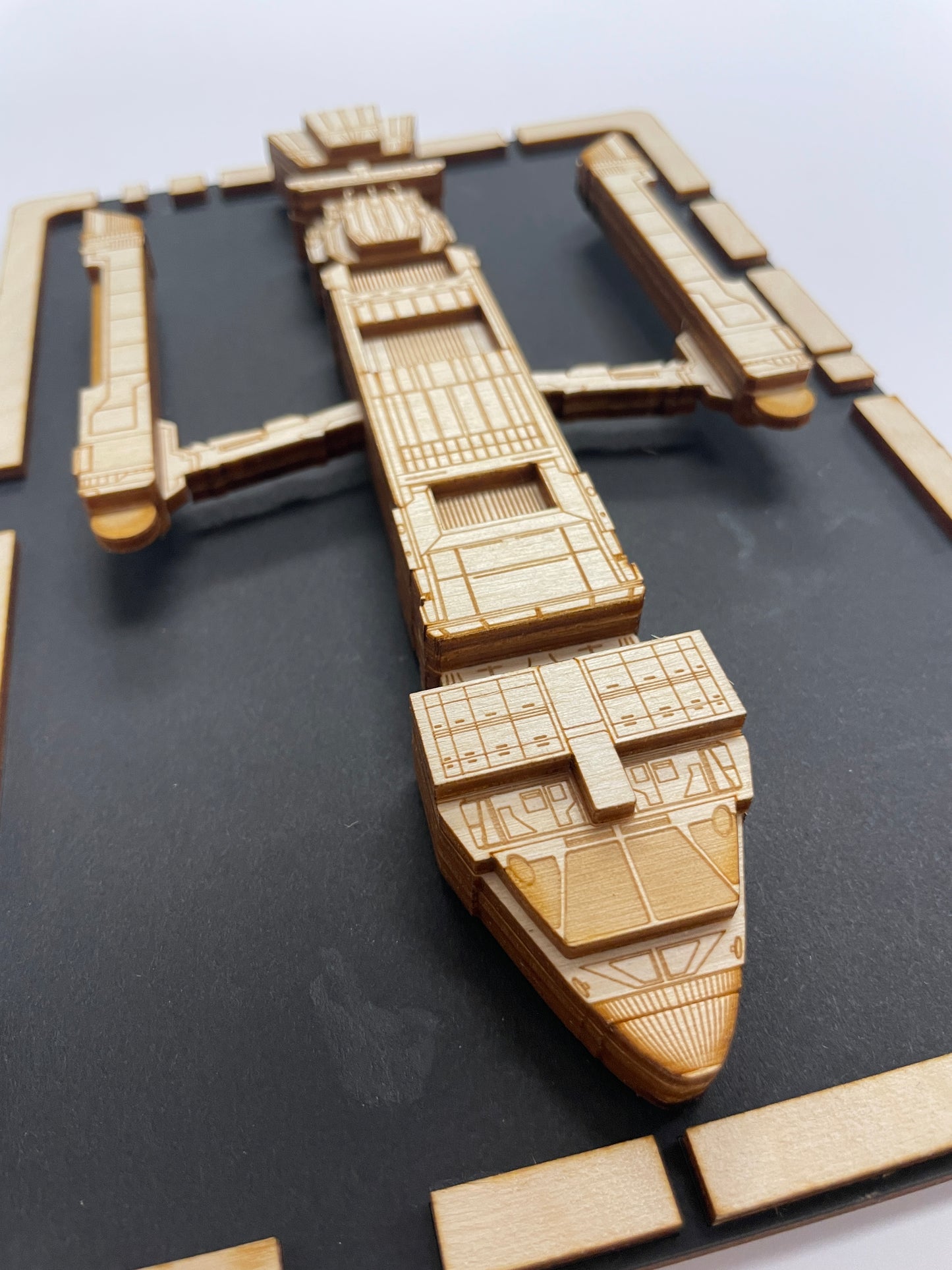 Phoenix Warp Ship  - Wood Plaque