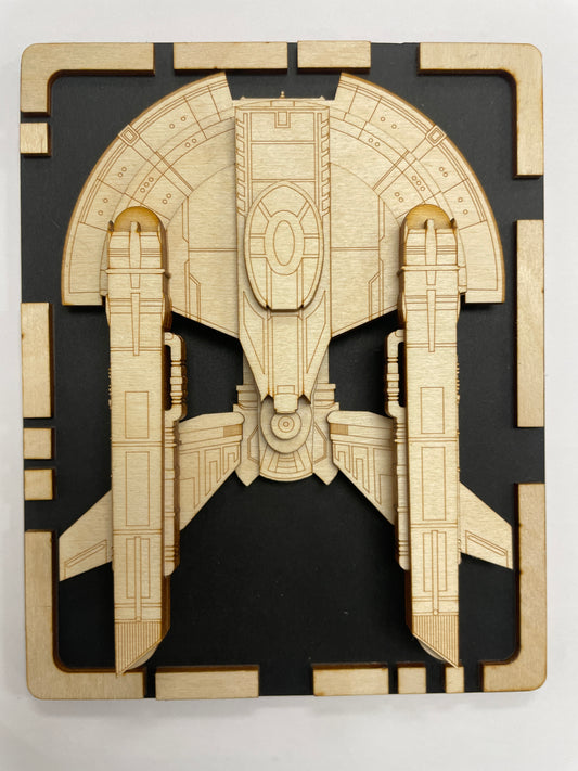 NX Intrepid Class - Wood Plaque