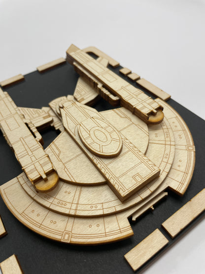 NX Intrepid Class - Wood Plaque