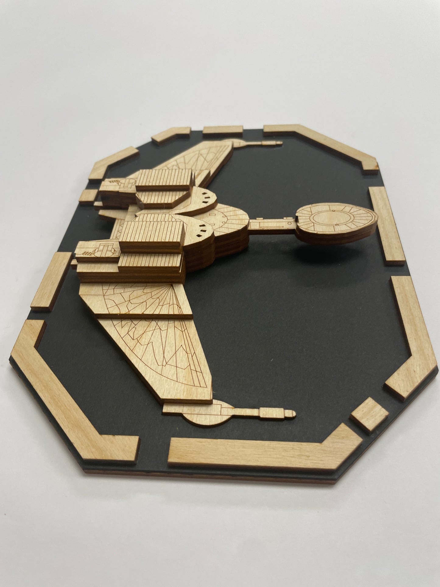 Klingon Bird of Prey - Wood Plaque