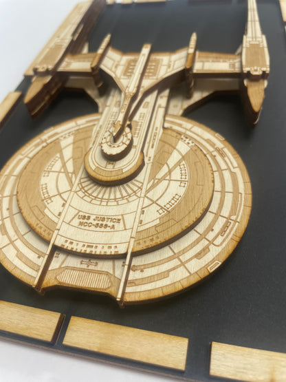 Gagarin Class - Wood Plaque