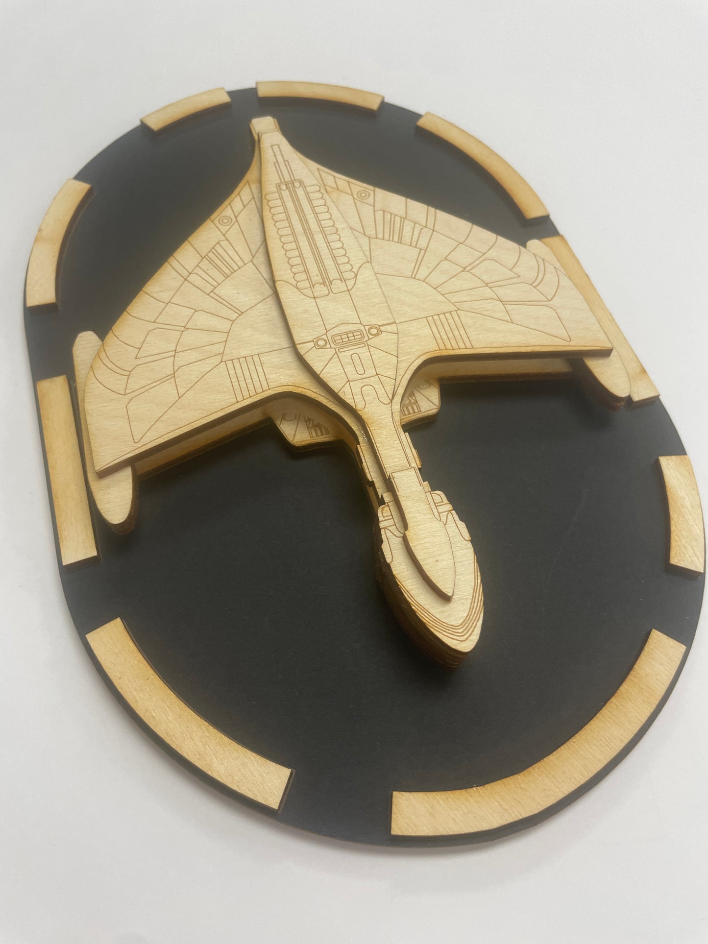 Romulan Warbird - Wood Plaque