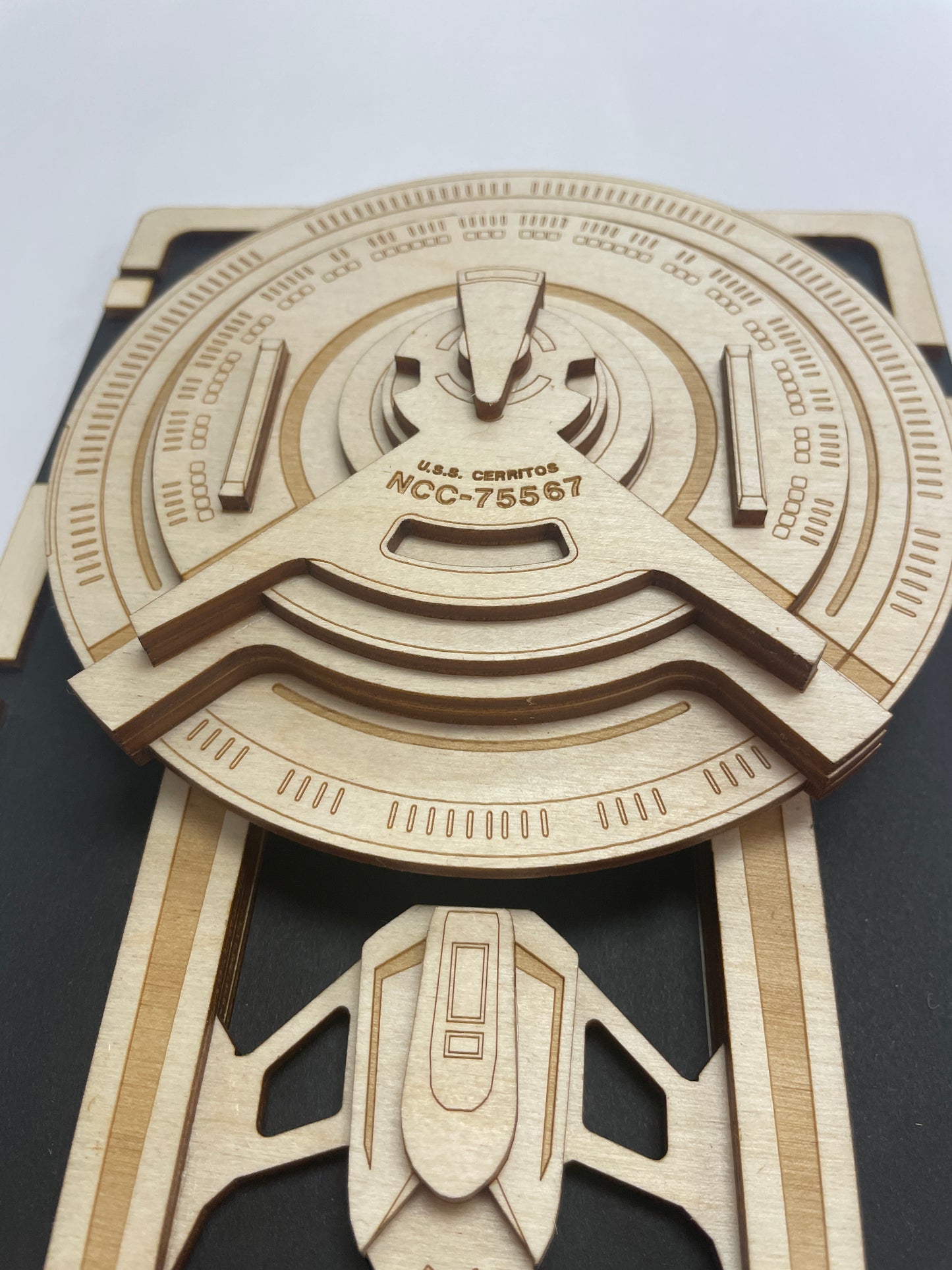 USS Cerritos Class - Wood Plaque