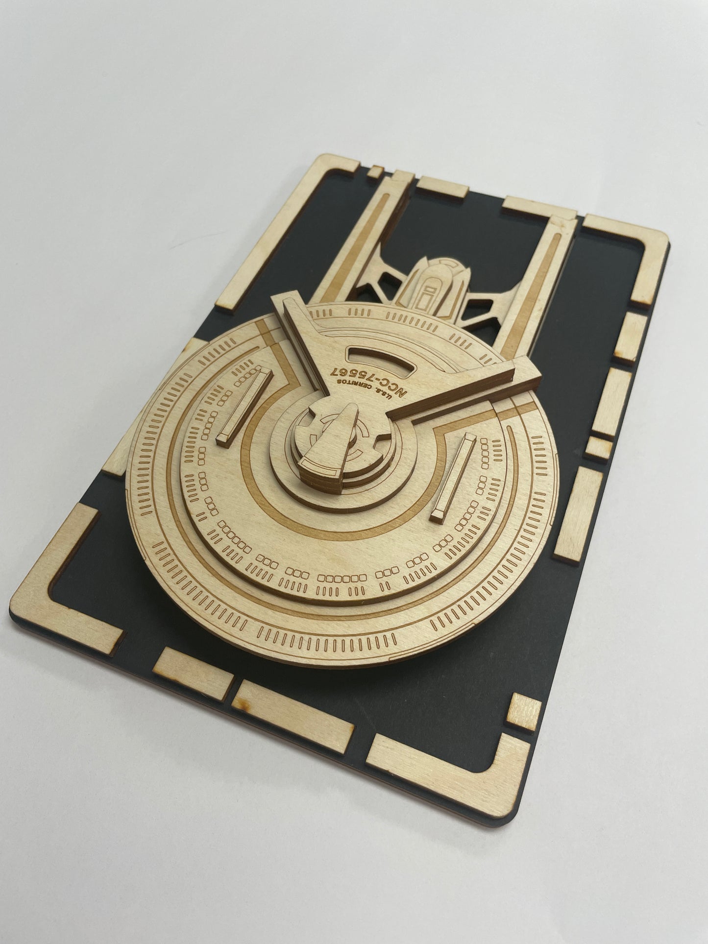 USS Cerritos Class - Wood Plaque