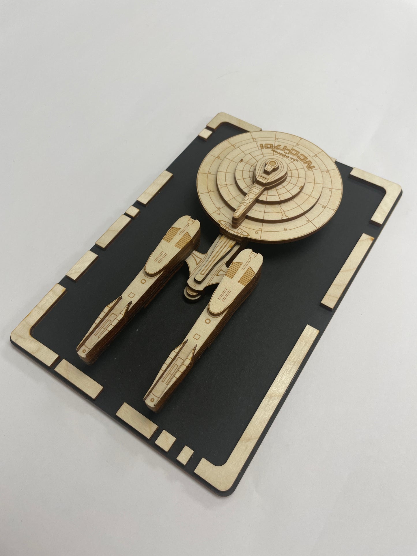 USS Enterprise (Kelvin) - Wood Plaque