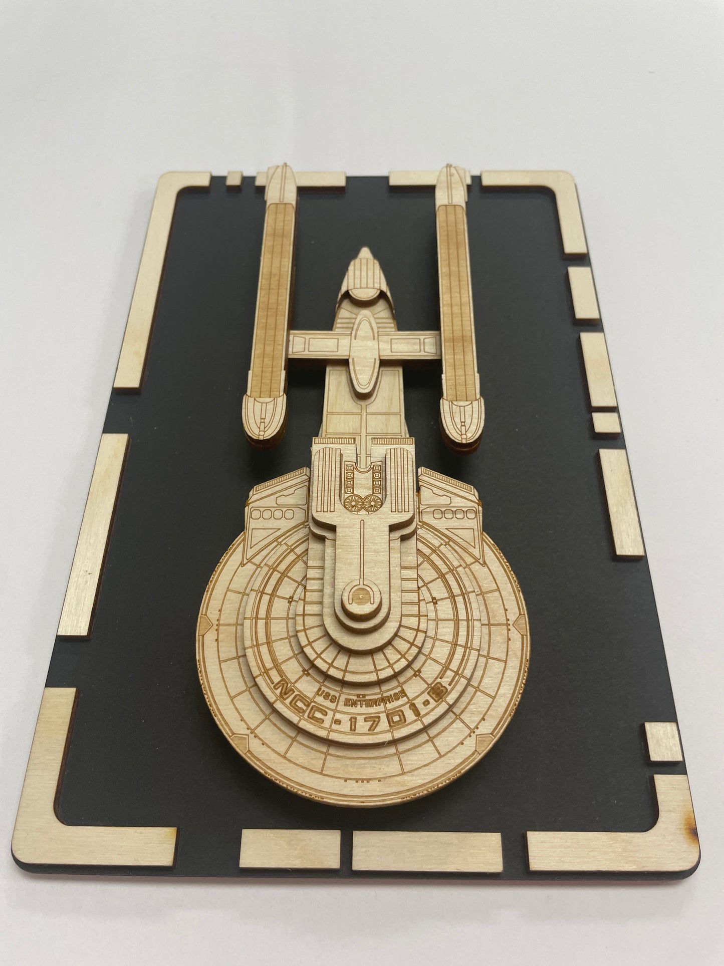 USS Enterprise NCC-1701-B - Wood Plaque