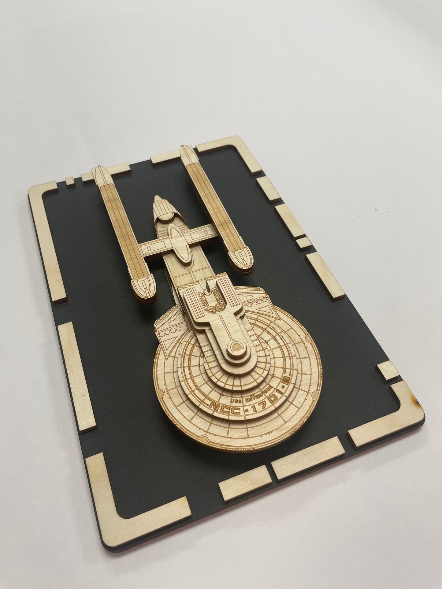 USS Enterprise NCC-1701-B - Wood Plaque