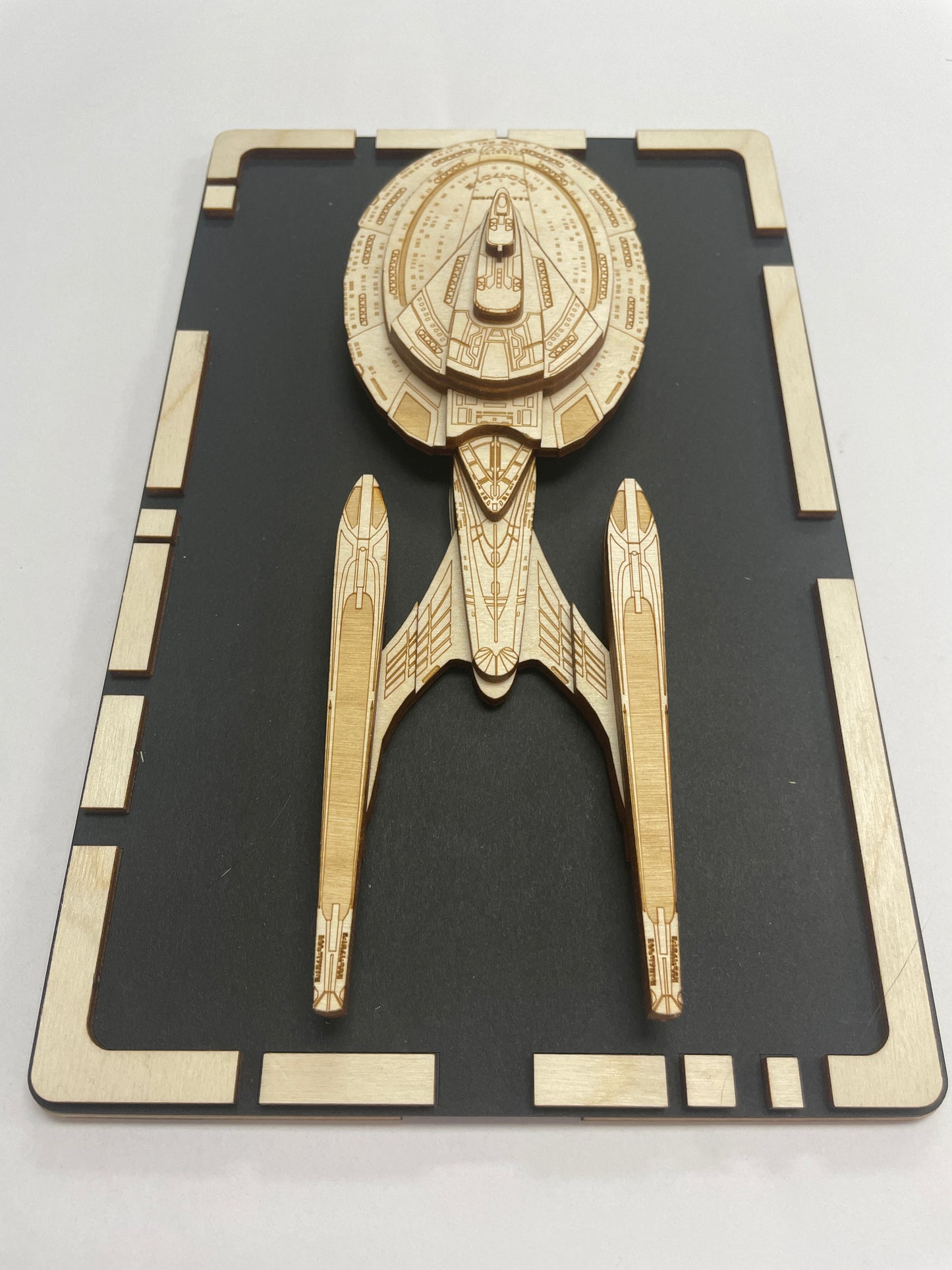 USS Enterprise NCC-1701-E - Wood Plaque