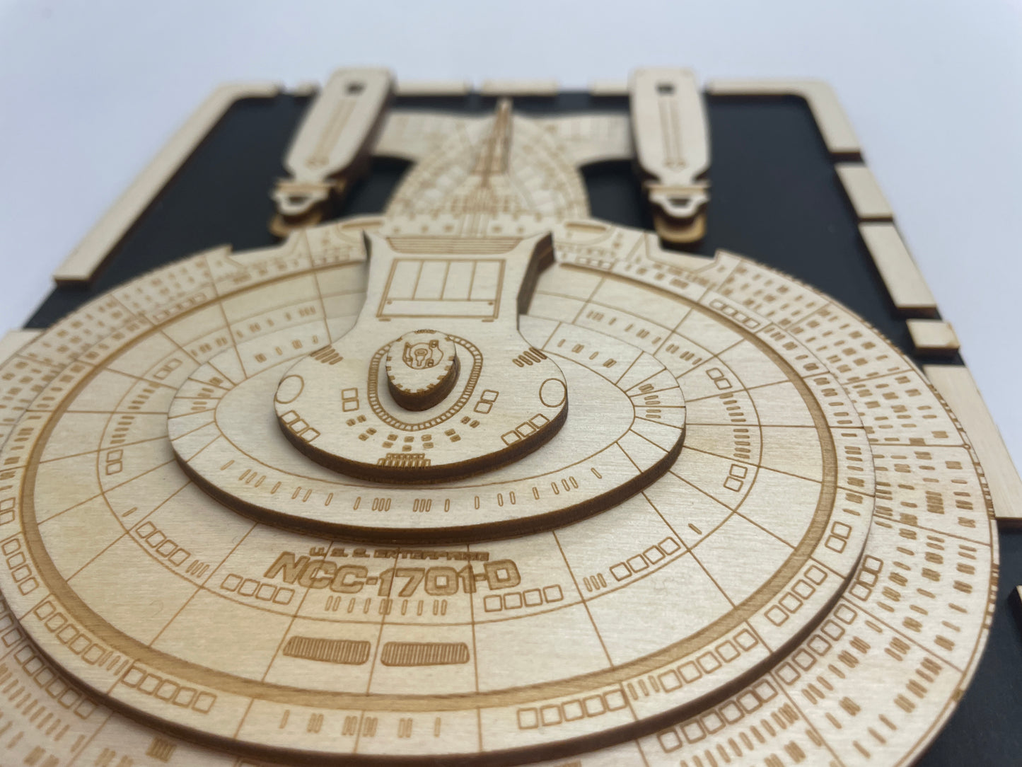 USS Enterprise NCC-1701-D - Wood Plaque