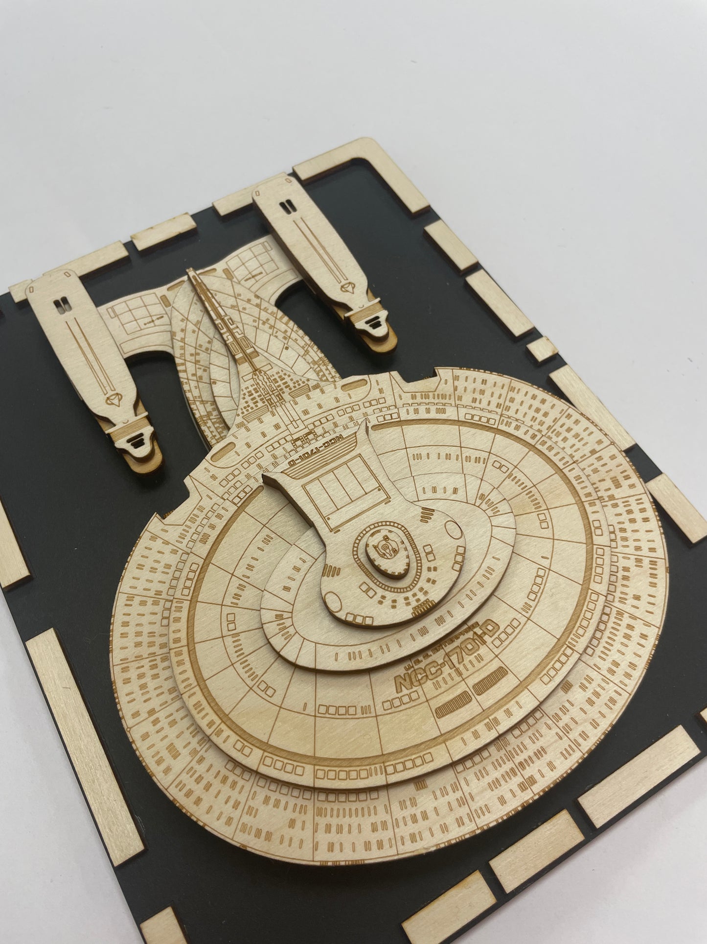 USS Enterprise NCC-1701-D - Wood Plaque