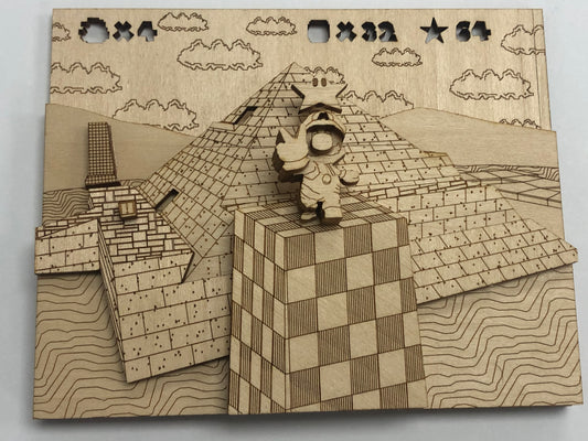 Super Mario 64 - Star Grab - Wood Model