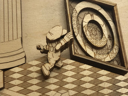 Super Mario 64 - Painting Jump - Wood Model