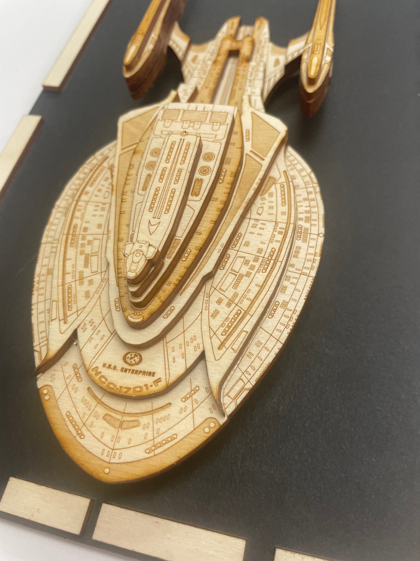 USS Enterprise NCC-1701-F - Wood Plaque