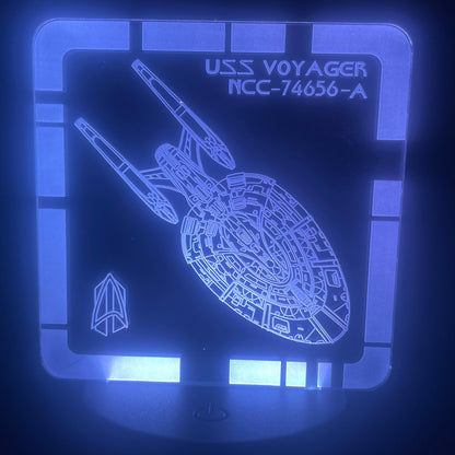 USS Voyager - A - Plaque LED