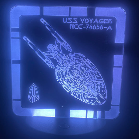 USS Voyager - A - Plaque LED