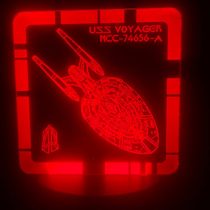 USS Voyager - A - Plaque LED