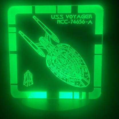USS Voyager - A - Plaque LED