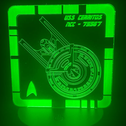 USS Cerritos  - Plaque LED