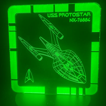 USS Protostar - Plaque LED