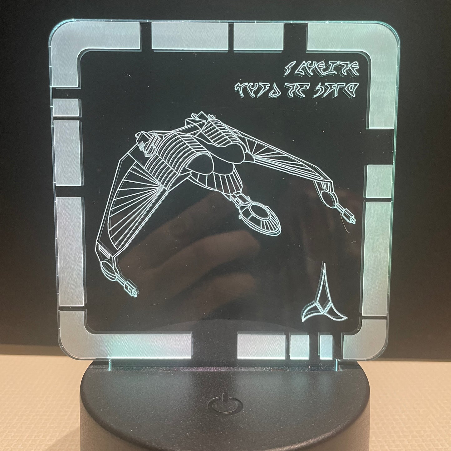 Klingon Bird of Prey  - Plaque LED