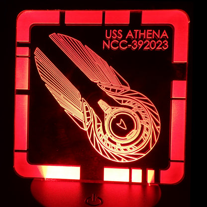 USS Athena - Plaque LED