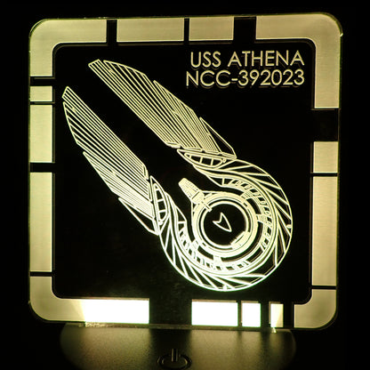 USS Athena - Plaque LED