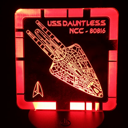 USS Dauntless (ST:Prodigy) - Plaque LED