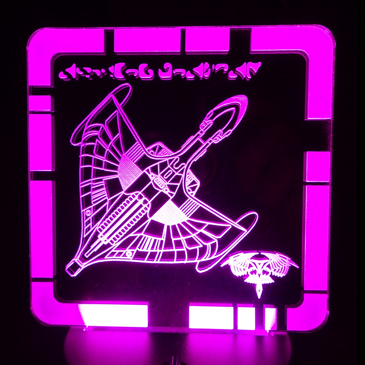 ROMULAN WARBIRD - Plaque LED