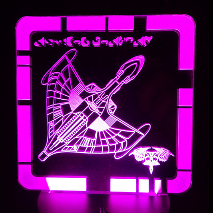 ROMULAN WARBIRD - Plaque LED