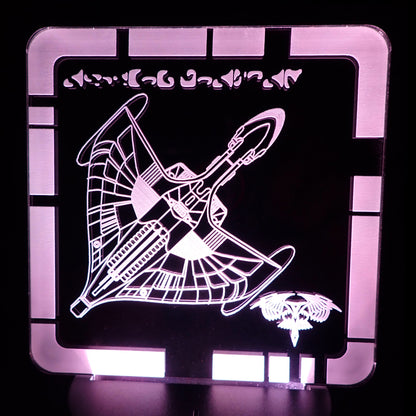 ROMULAN WARBIRD - Plaque LED