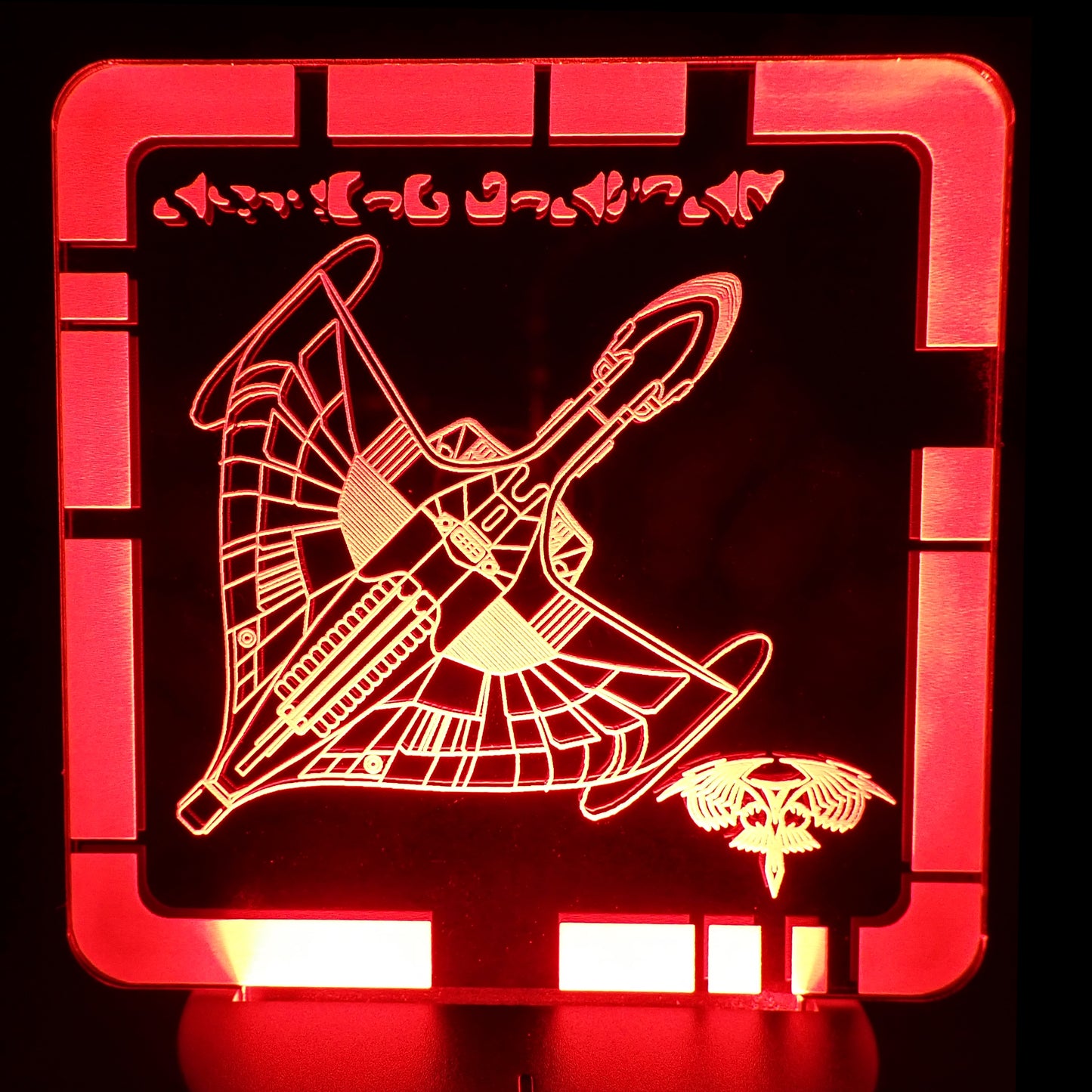 ROMULAN WARBIRD - Plaque LED