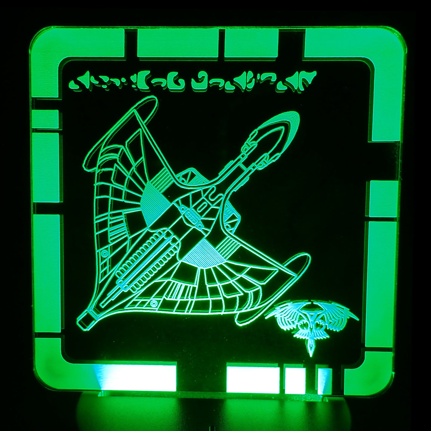 ROMULAN WARBIRD - Plaque LED