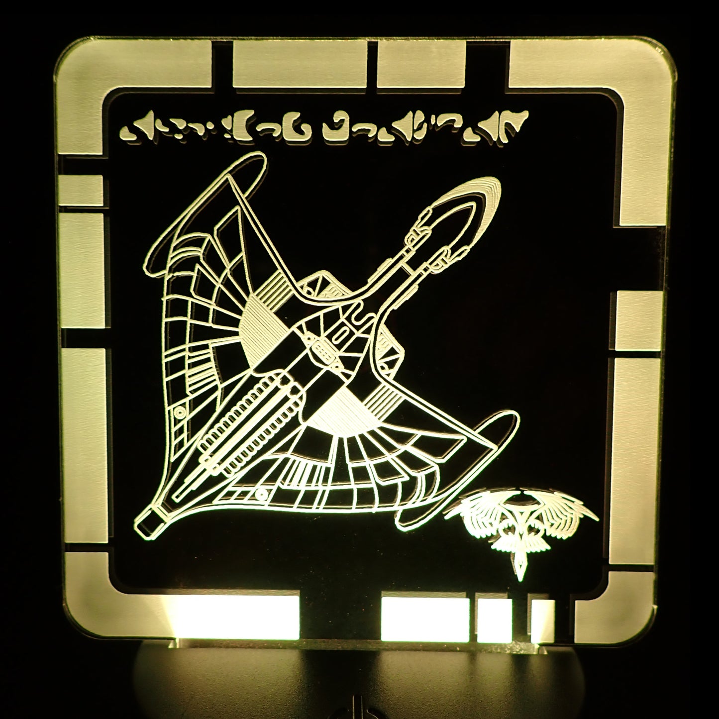 ROMULAN WARBIRD - Plaque LED