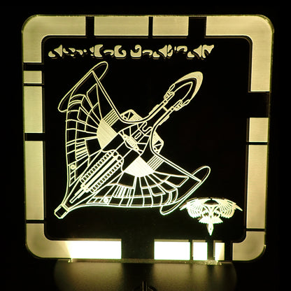 ROMULAN WARBIRD - Plaque LED
