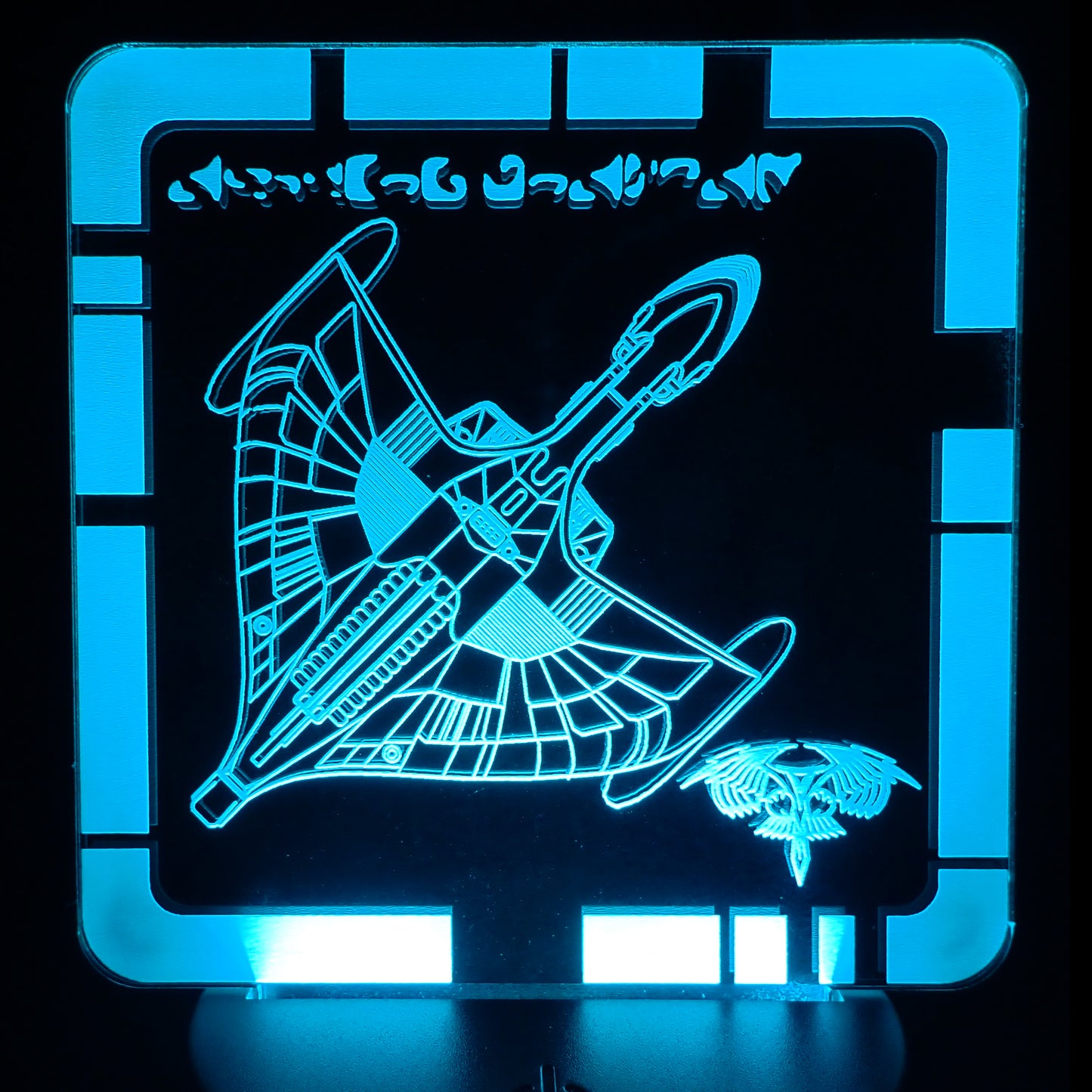 ROMULAN WARBIRD - Plaque LED