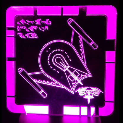ROMULAN BIRD OF PREY (TOS) - Plaque LED